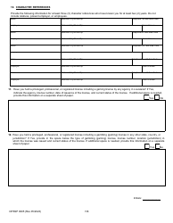 Form DPSSP0095 Part B Indian Gaming Unit Corporate Certification Application Individual Personal History - Louisiana, Page 11