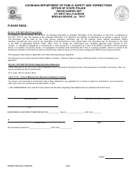 Form DPSSP0095 Part B Indian Gaming Unit Corporate Certification Application Individual Personal History - Louisiana, Page 14