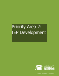 Priority Area 2: Iep Development - Oregon