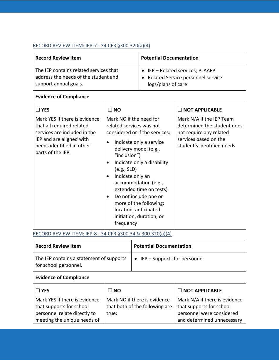 Priority Area 2: Iep Development - Oregon, Page 8