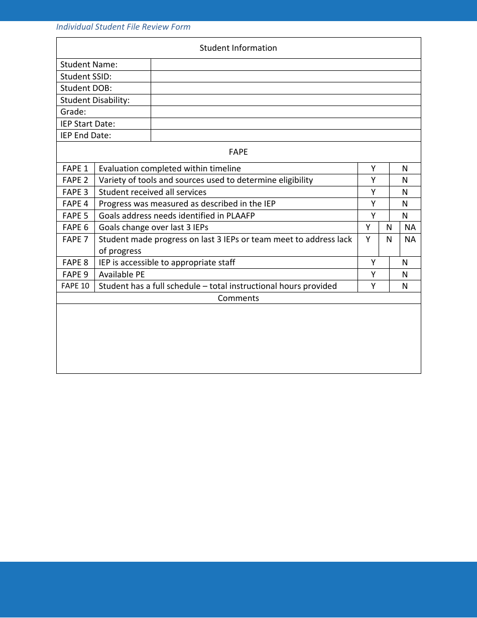 Priority Area 3: Free Appropriate Public Education (Fape) - Oregon, Page 10