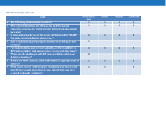 Priority Area 3: Free Appropriate Public Education (Fape) - Oregon, Page 12