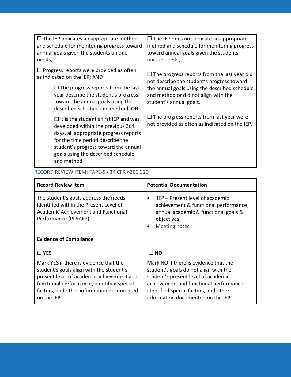 Priority Area 3: Free Appropriate Public Education (Fape) - Oregon, Page 5