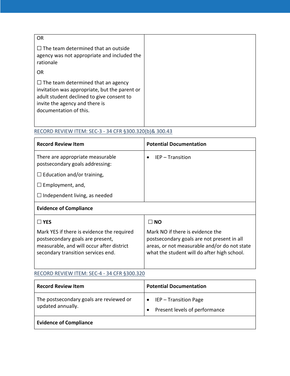 Priority Area 5: Secondary Transition - Oregon, Page 4