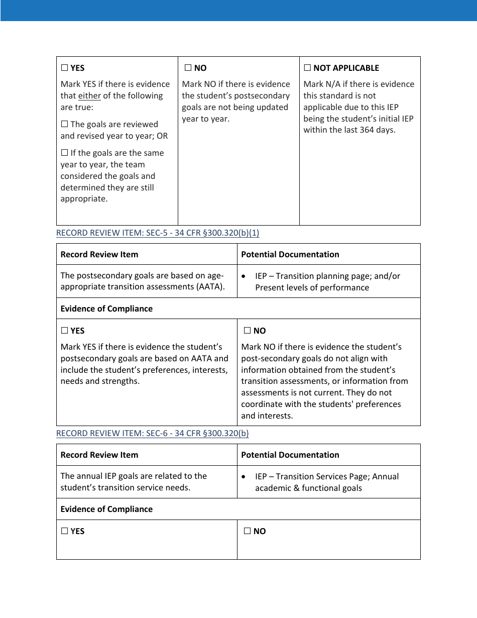 Priority Area 5: Secondary Transition - Oregon, Page 5