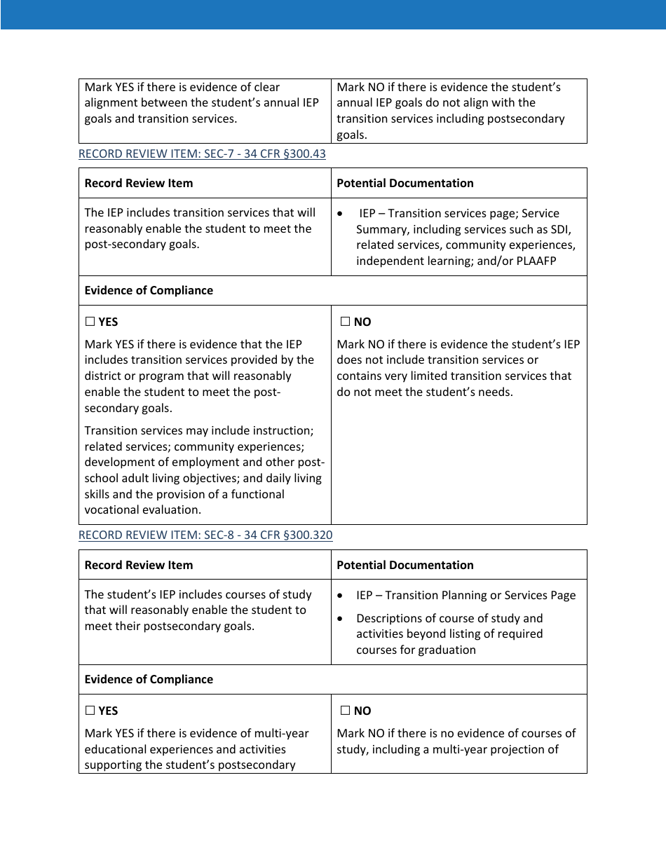 Priority Area 5: Secondary Transition - Oregon, Page 6