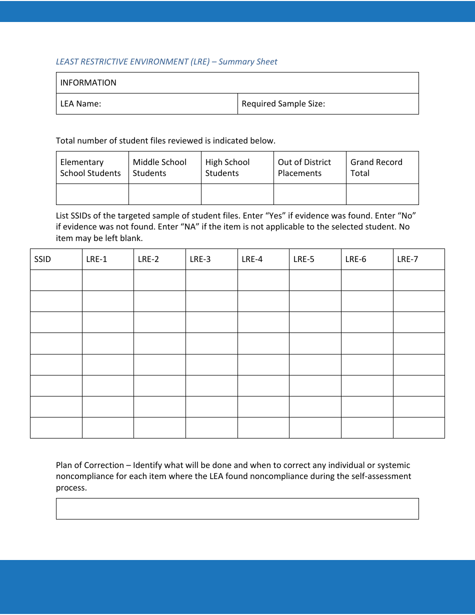 Priority Area 1: Least Restrictive Environment (Lre) - Oregon, Page 10