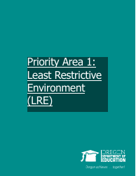 Priority Area 1: Least Restrictive Environment (Lre) - Oregon