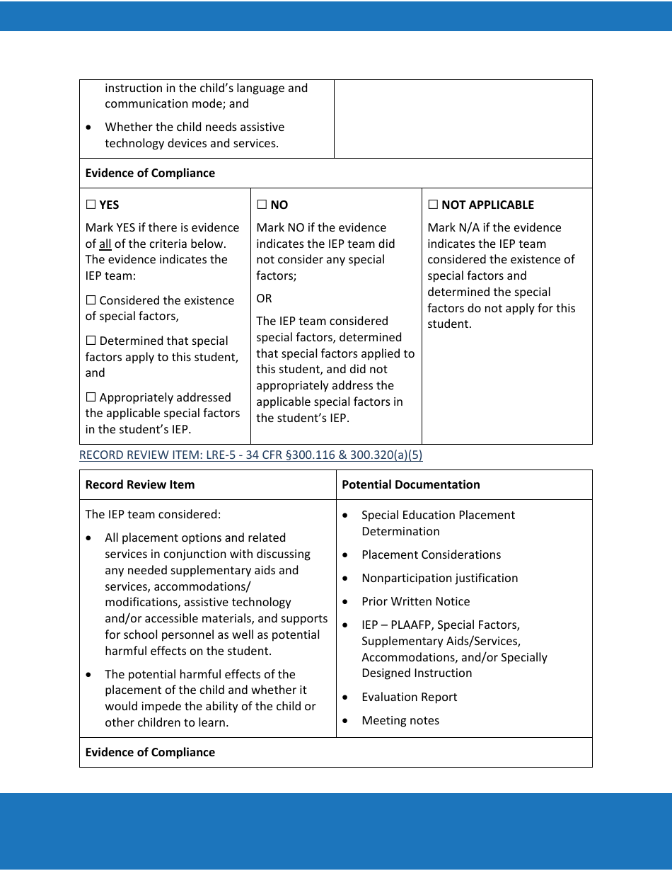 Priority Area 1: Least Restrictive Environment (Lre) - Oregon, Page 6
