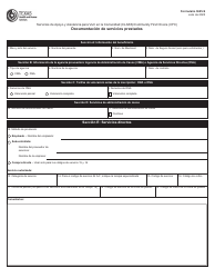 Document preview: Formulario 3625-S Documentacion De Servicios Prestados - Servicios De Apoyo Y Asistencia Para Vivir En La Comunidad (Class)/Community First Choice (Cfc) - Texas (Spanish)