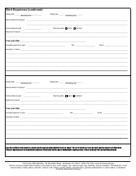 Employment/Civil Service Exam Application - Monroe County, New York, Page 3