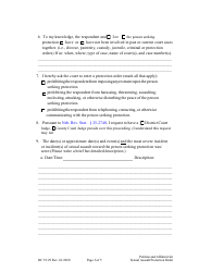 Form DC19:29 Petition and Affidavit to Obtain Sexual Assault Protection Order - Nebraska, Page 3