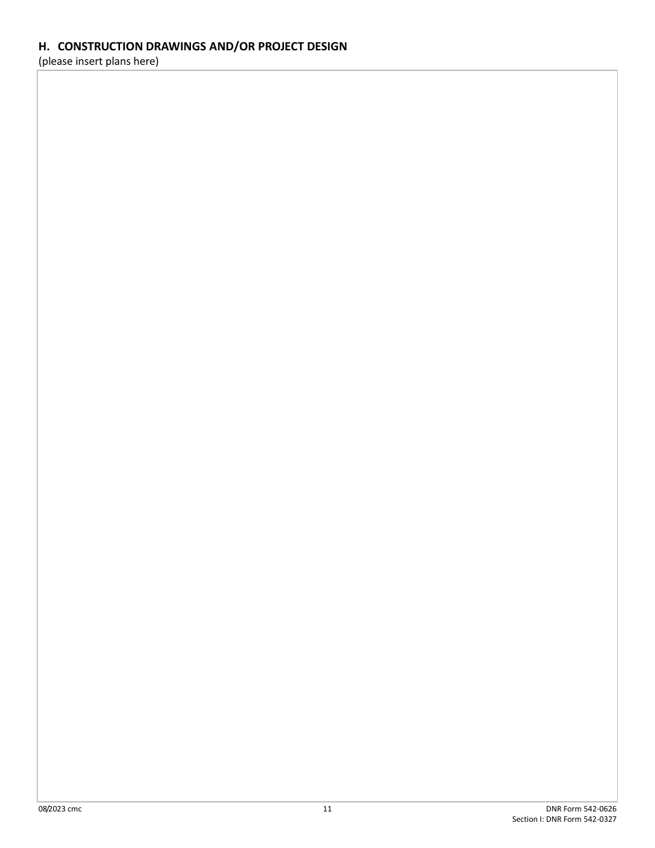 DNR Form 542-0626 (542-0327) Section I Cost-Share Application - Water Trails Program - Iowa, Page 11