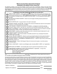 Home Improvement Program (Hip) Application - Monroe County, New York, Page 2