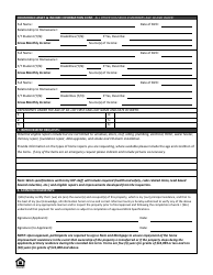 Home Improvement Program (Hip) Application - Monroe County, New York, Page 4
