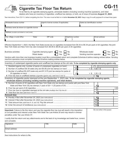 Form CG-11  Printable Pdf