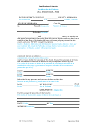 Form DC3:1 Appearance Bond - Nebraska (English/Spanish), Page 4