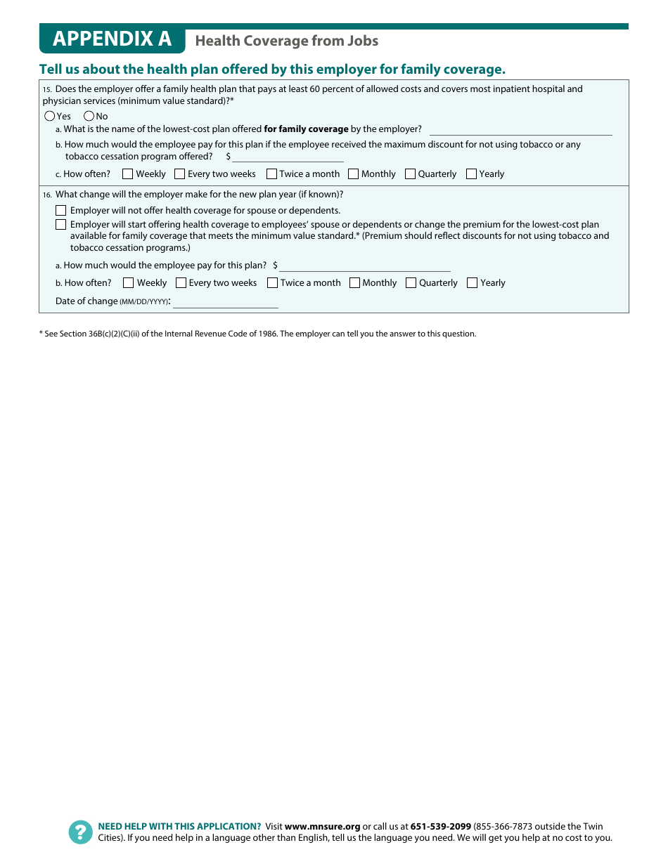 Form DHS-6696-ENG Application for Health Coverage and Help Paying Costs - Minnesota, Page 24