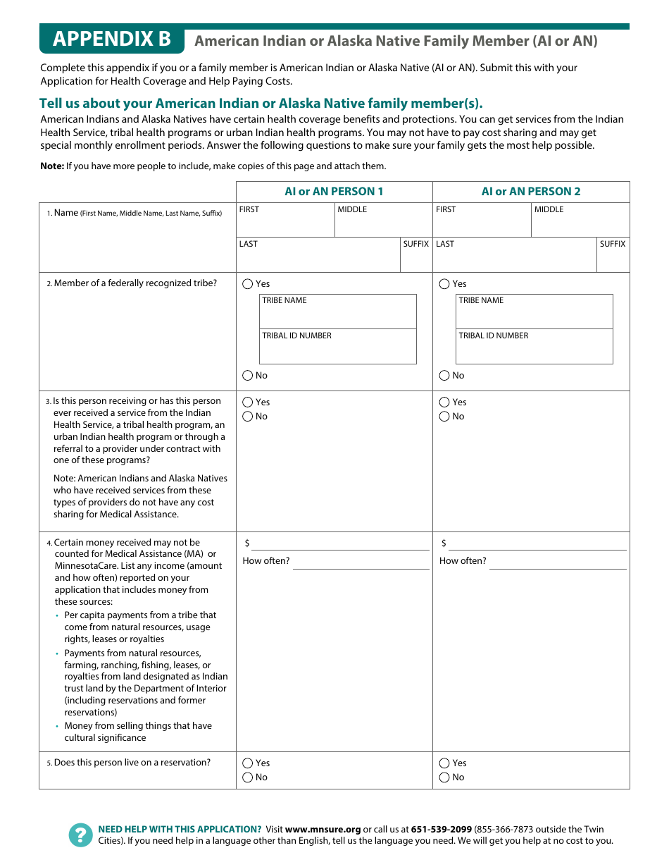 Form DHS-6696-ENG Application for Health Coverage and Help Paying Costs - Minnesota, Page 25