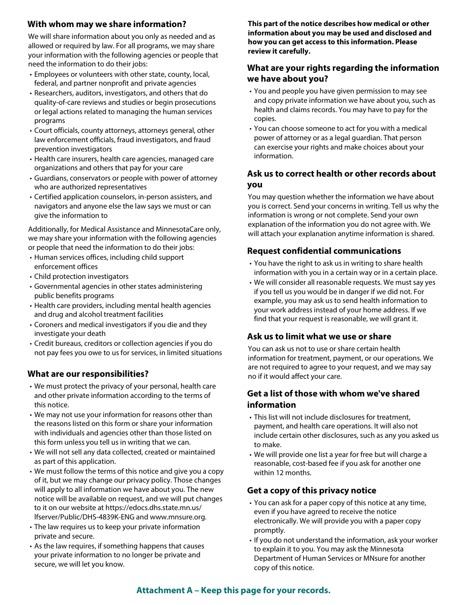Form DHS-6696-ENG Application for Health Coverage and Help Paying Costs - Minnesota, Page 28