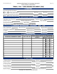 Form FAA-1125A Tribal/FAA - Turn Around Document (Tad) - Arizona