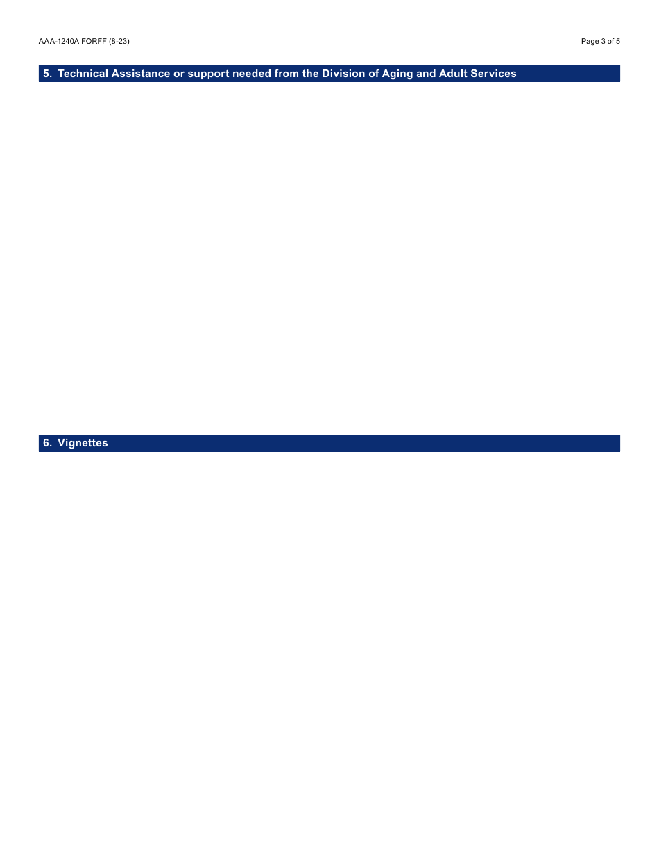 Form AAA-1240A Disease Prevention and Health Promotion Services Quarterly Summary Report - Arizona, Page 3