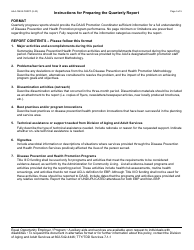 Form AAA-1240A Disease Prevention and Health Promotion Services Quarterly Summary Report - Arizona, Page 5
