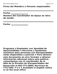 Form DDD-1512A-SLP Reconocimiento De Publicaciones E Informacion (Letra Grande) - Arizona, Page 5