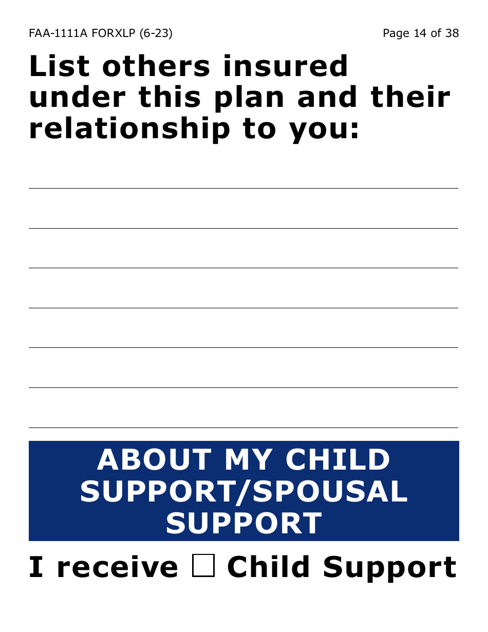 Form FAA-1111A-XLP Participant Statement Verification Worksheet (Extra Large Print) - Arizona, Page 14