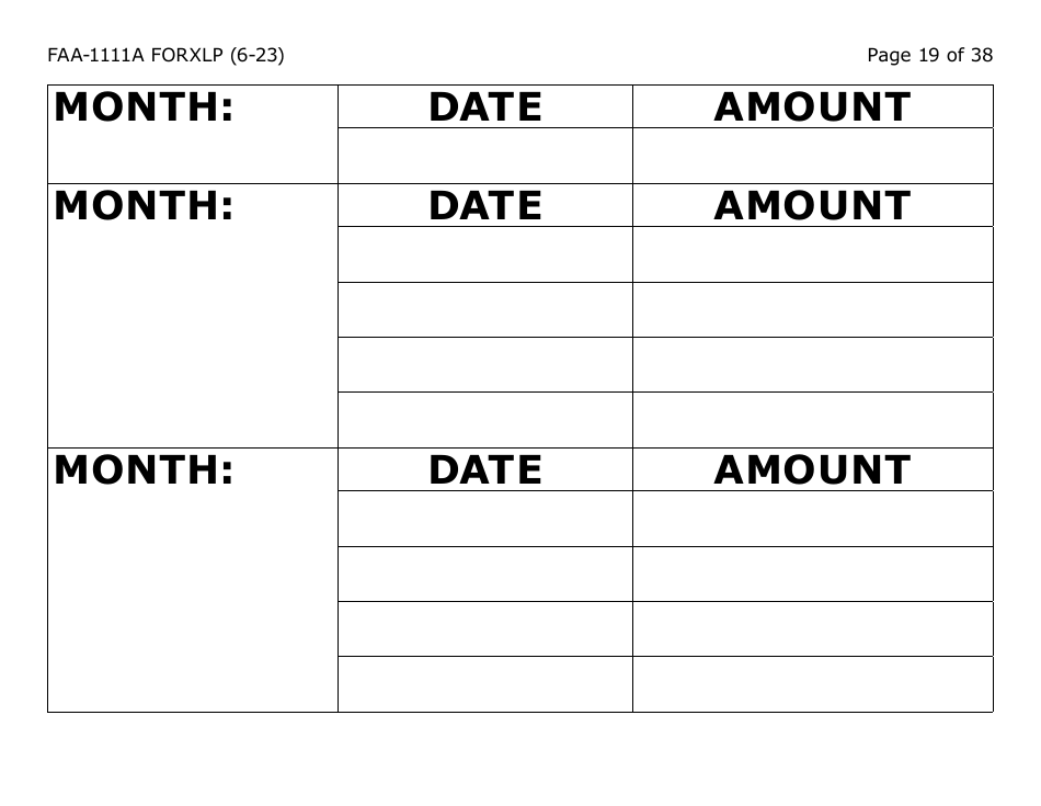 Form FAA-1111A-XLP Participant Statement Verification Worksheet (Extra Large Print) - Arizona, Page 19