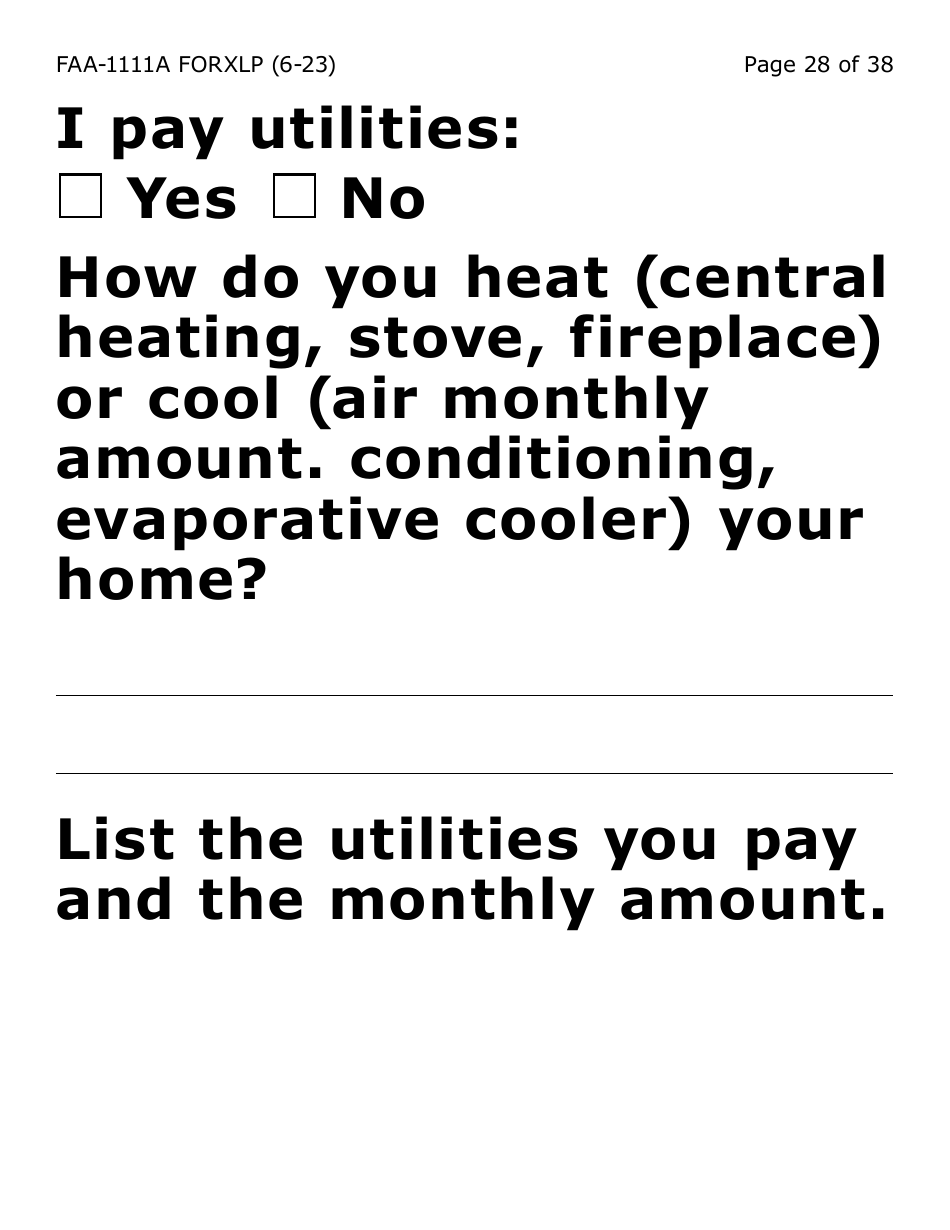 Form FAA-1111A-XLP Participant Statement Verification Worksheet (Extra Large Print) - Arizona, Page 28