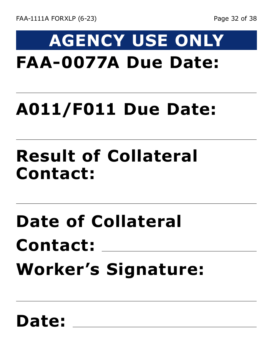 Form FAA-1111A-XLP Participant Statement Verification Worksheet (Extra Large Print) - Arizona, Page 32