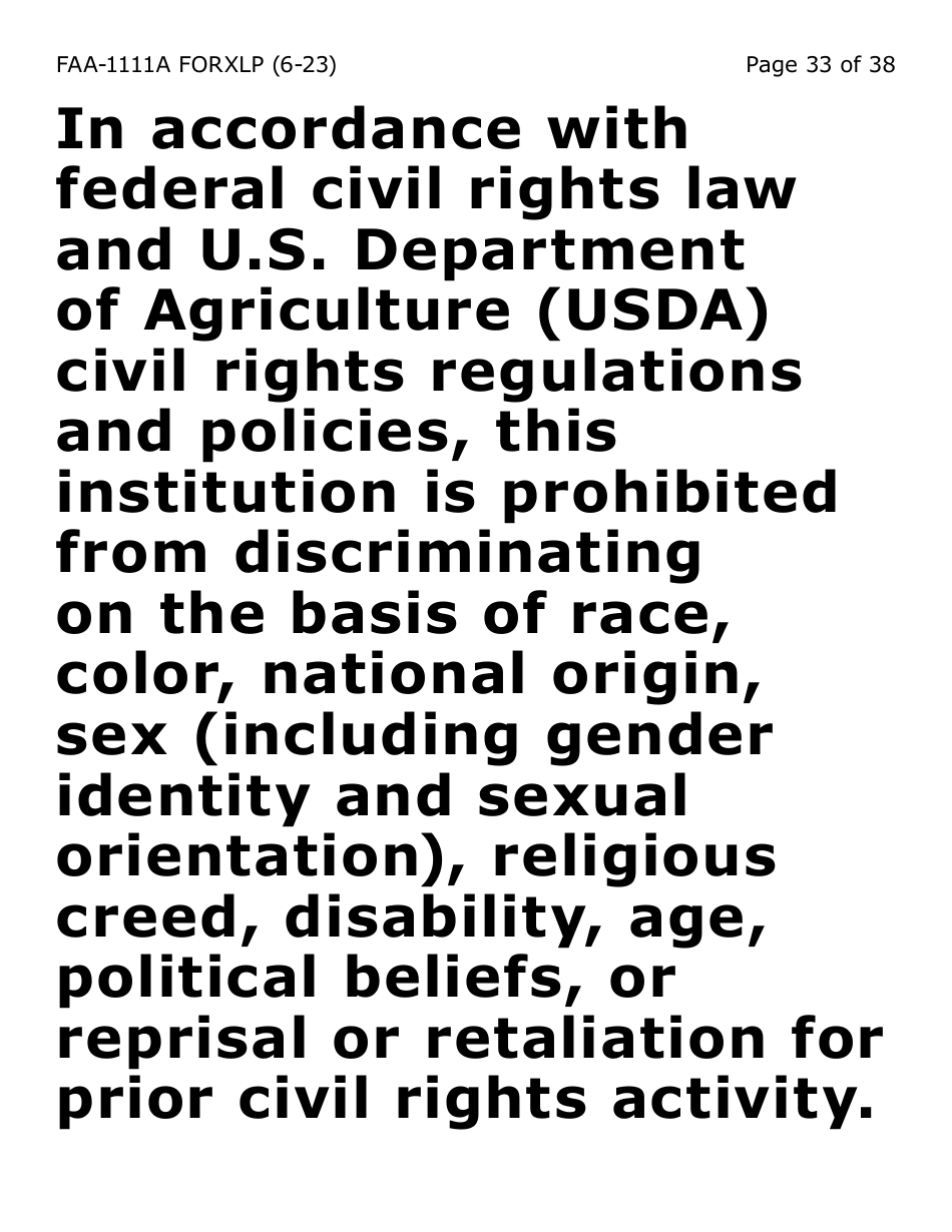 Form FAA-1111A-XLP Participant Statement Verification Worksheet (Extra Large Print) - Arizona, Page 33