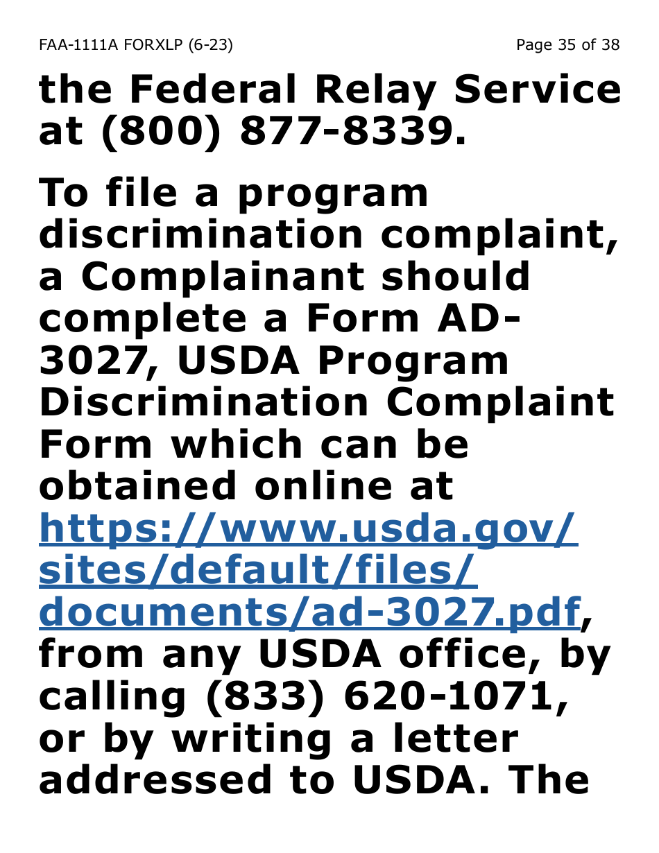 Form FAA-1111A-XLP Participant Statement Verification Worksheet (Extra Large Print) - Arizona, Page 35