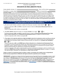 Document preview: Formulario CCA-1105A-S Encuesta De Reclamante Fiscal - Arizona (Spanish)