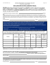 Formulario CCA-1105A-S Encuesta De Reclamante Fiscal - Arizona (Spanish), Page 2