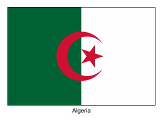 Document preview: Algeria Flag Template