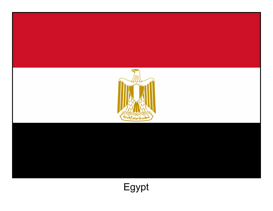 Egypt Flag Template Download Printable PDF | Templateroller