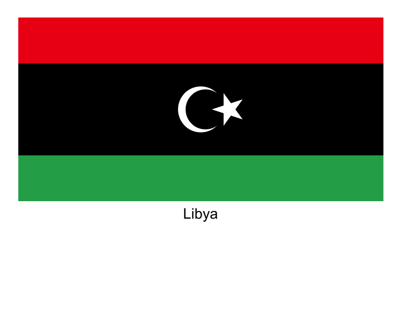 Libya Flag Template