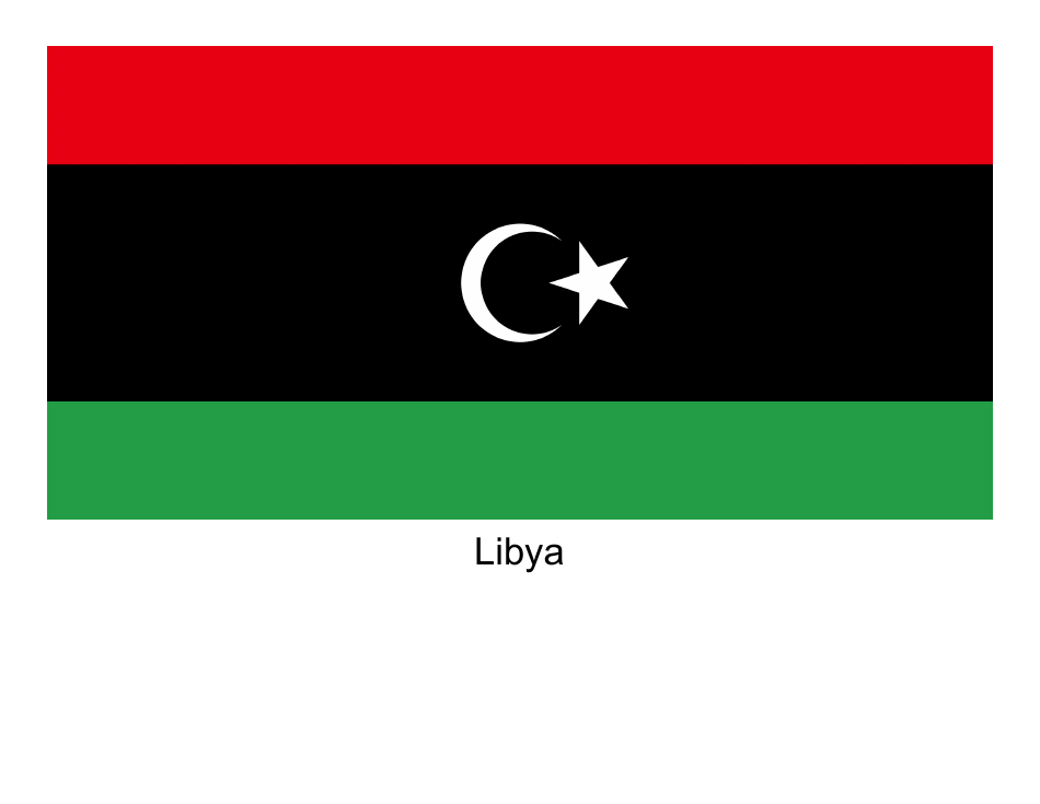 Libya Flag Template