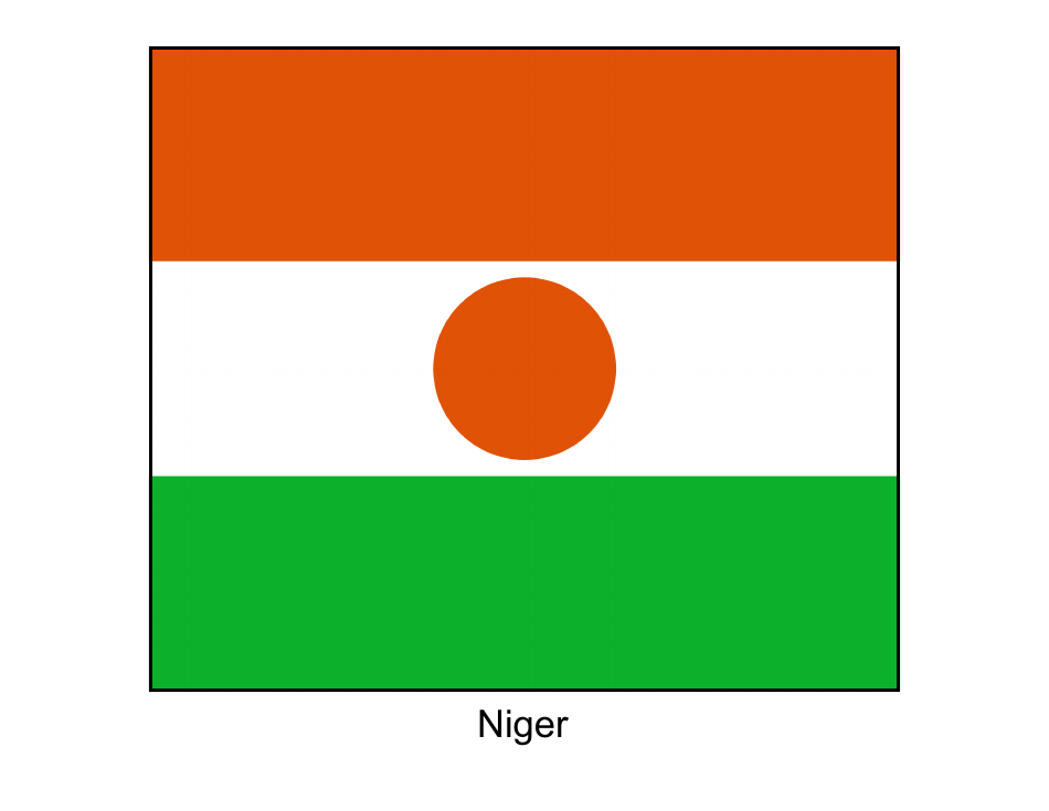 Niger Flag Template - Download and Use for Free