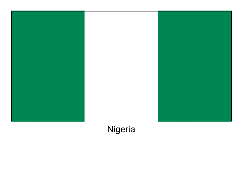 Nigeria Flag Template