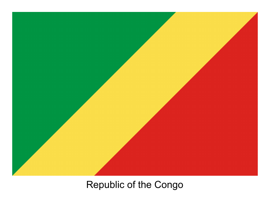 Republic of the Congo Flag Template - Free to Download