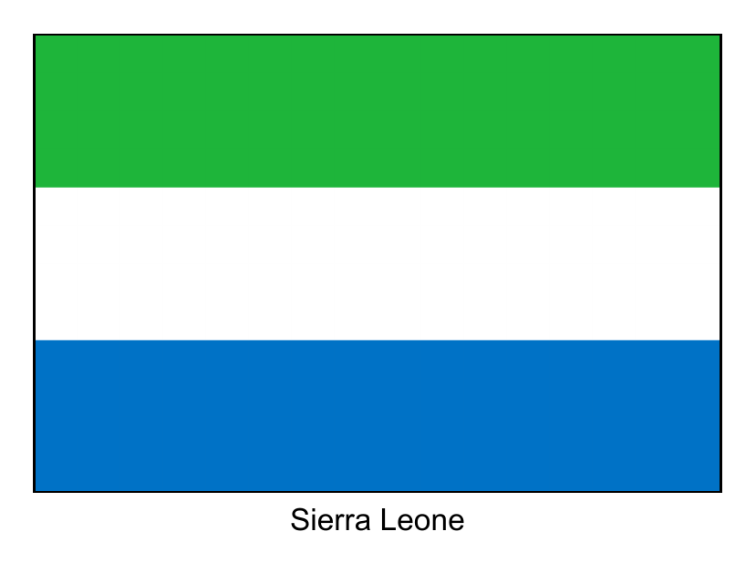 Sierra Leone Flag Template - Document Preview