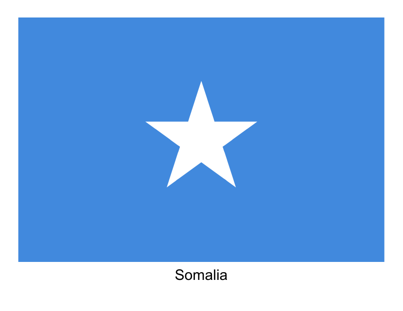 Somali flag template