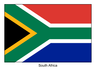 Document preview: South Africa Flag Template