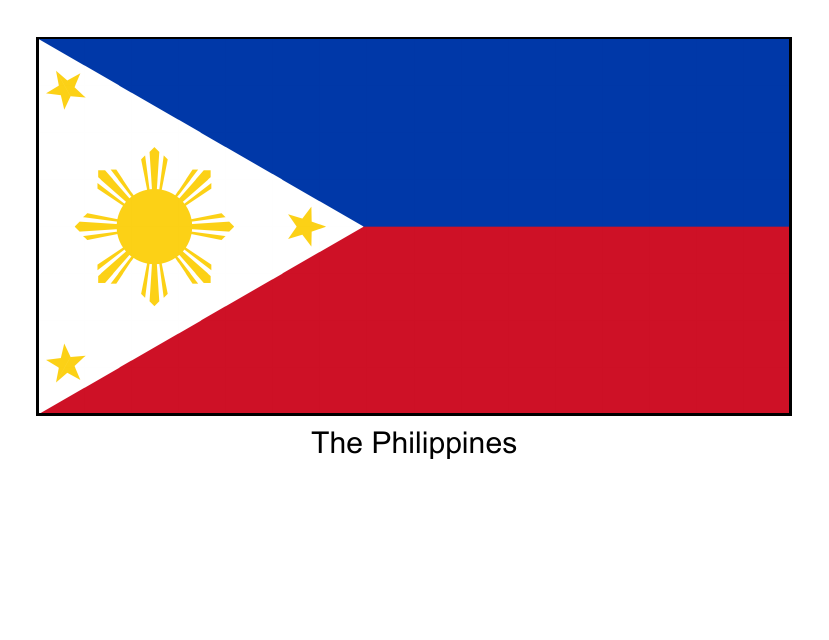 Philippines Flag Template