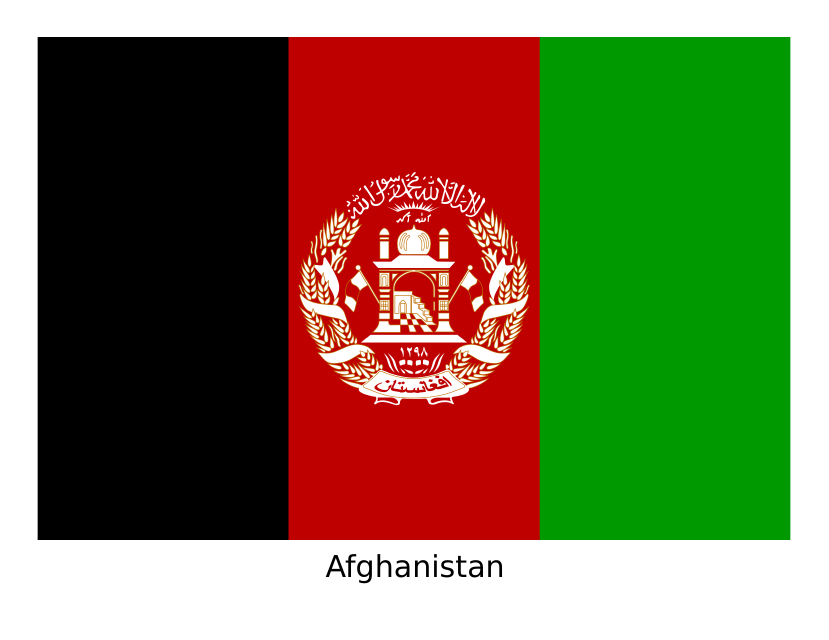 Afghanistan Flag Template - Download Free Printable PDF