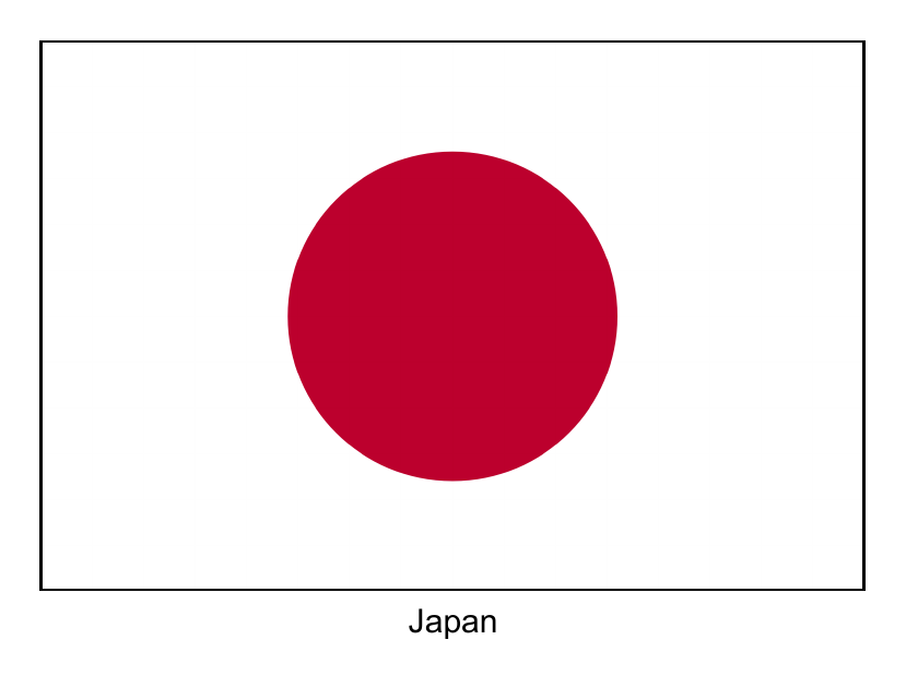 Japan Flag Template