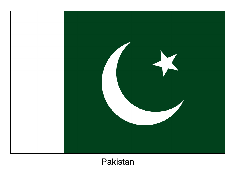 Pakistan Flag Template